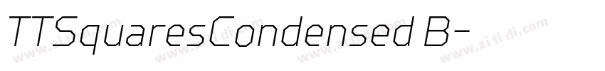 TTSquaresCondensed B字体转换